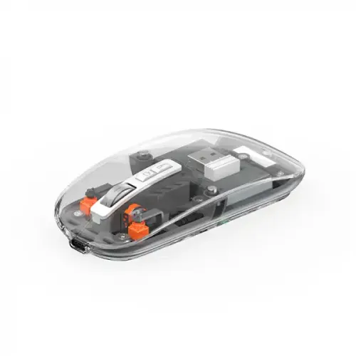 Crystal Transparent Magnetic Wireless Mouse